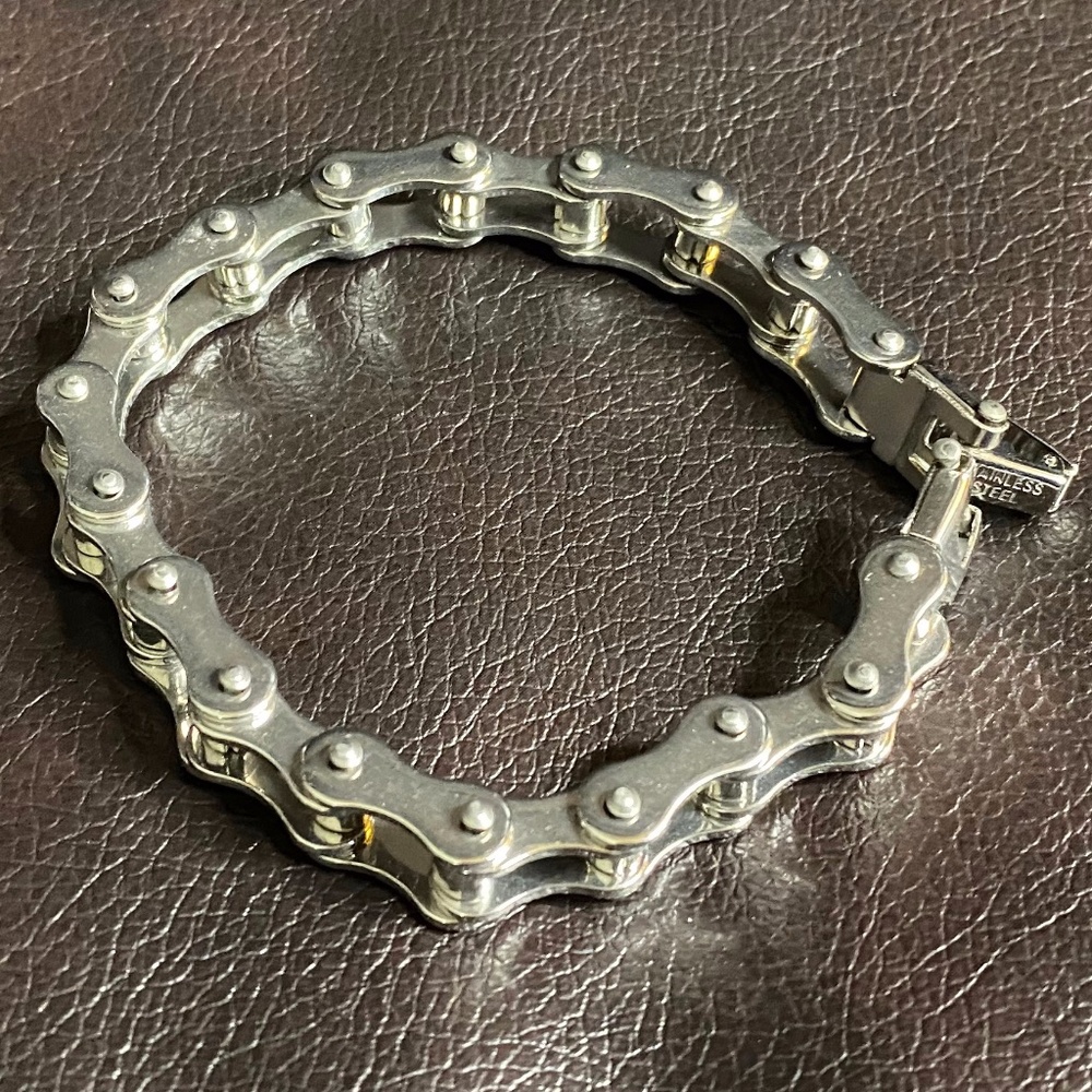 Bike Chain Bracelet 8 Inch Length